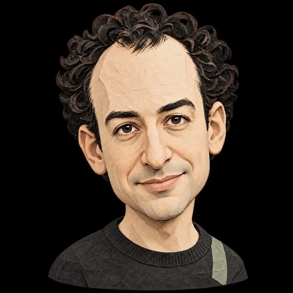 Karikatur von Dario Amodei